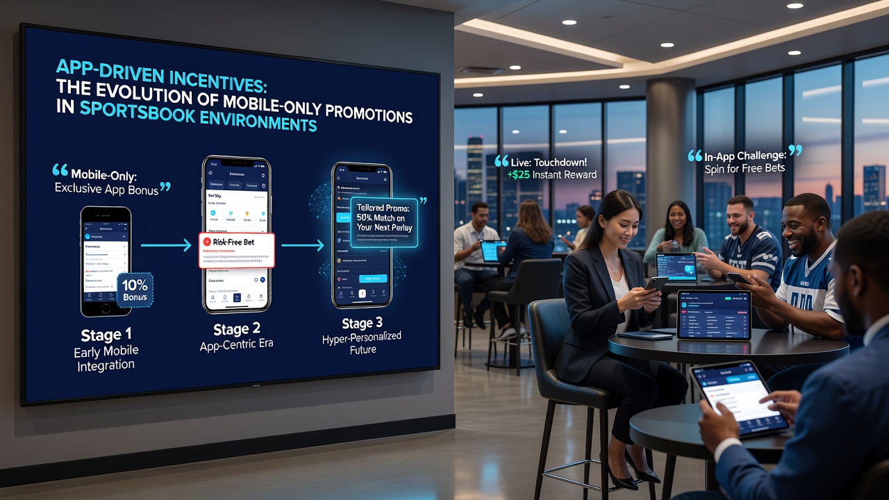 Close-up of mobile sportsbook interface highlighting exclusive app-only bonus features
