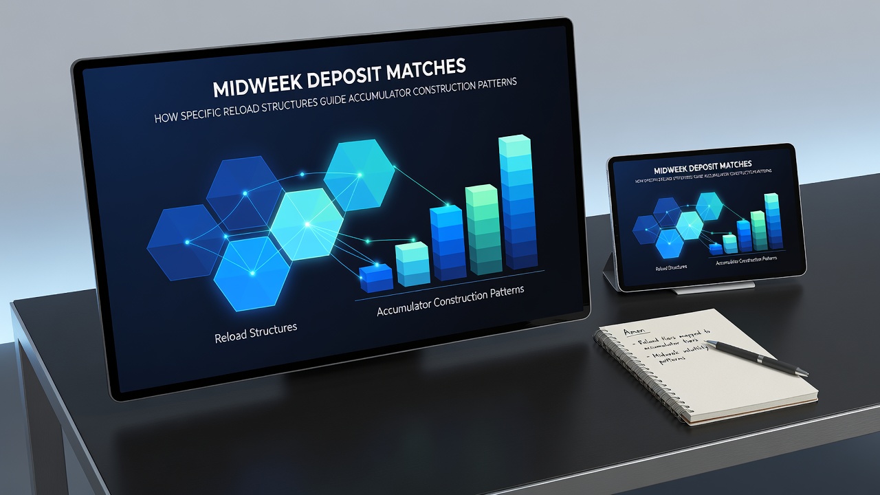 Accumulators displayed on betting slips with midweek reload bonus indicators highlighted