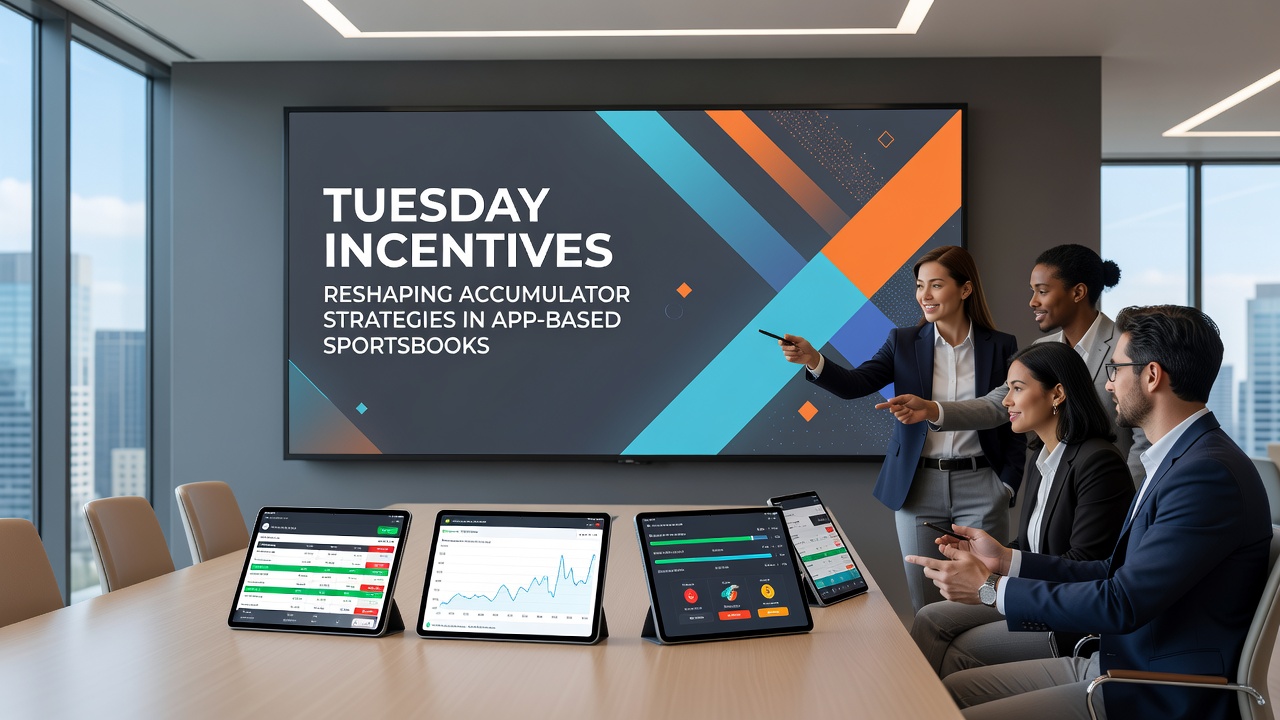 Data visualization chart displaying Tuesday accumulator betting volume trends across mobile sportsbooks in 2026