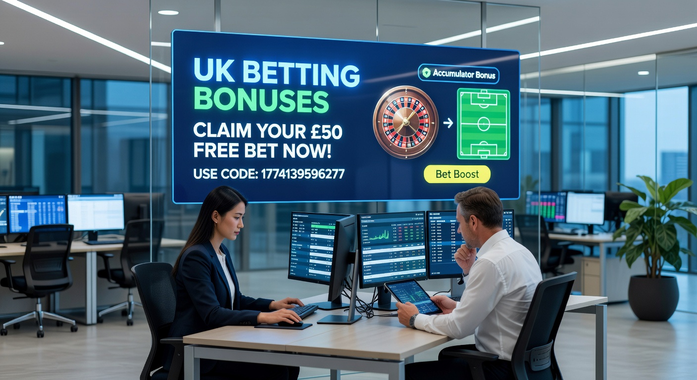 Close-up of a punter's phone screen highlighting active UK betting bonus claims during a live Premier League game