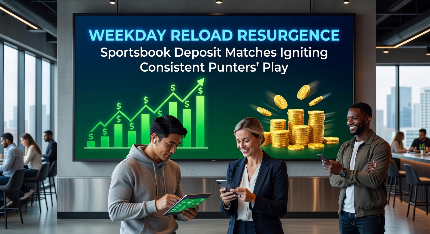 Punters checking mobile apps for weekday reload deposit match offers during office breaks